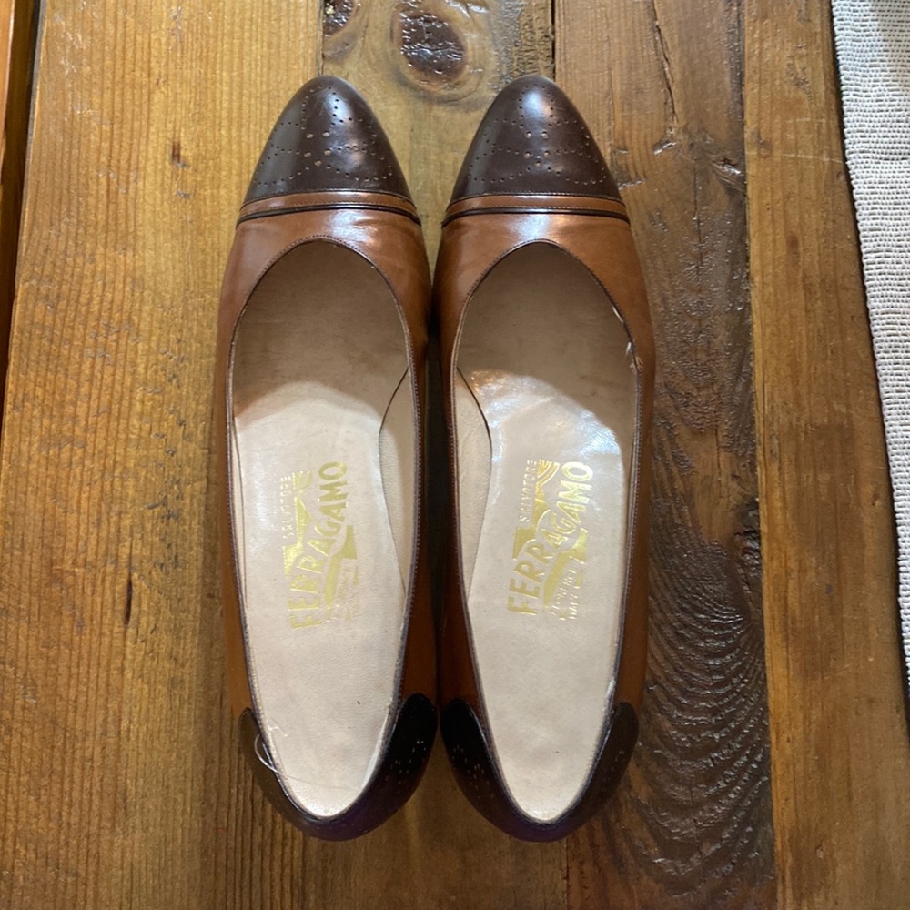 Salvatore Ferragamo brown heels